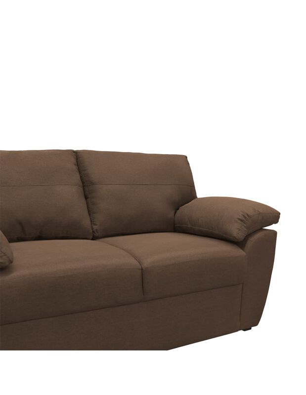 Sofá Love Seat Sefora Tapizado Linato Color Caf... image number null