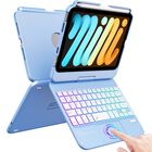 Funda Con Teclado Fuwang Touchpad Para Ipad Mini 7/6 De 8,3 Pulgadas, Color Azul