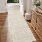 Alfombra De Corredor Miukiki 152 &times; 61 cm Lavable Antideslizante Color Marr&oacute;n