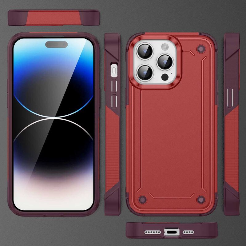 Funda Tekku Tough Cover Para Iphone 15 Pro Roja image number null