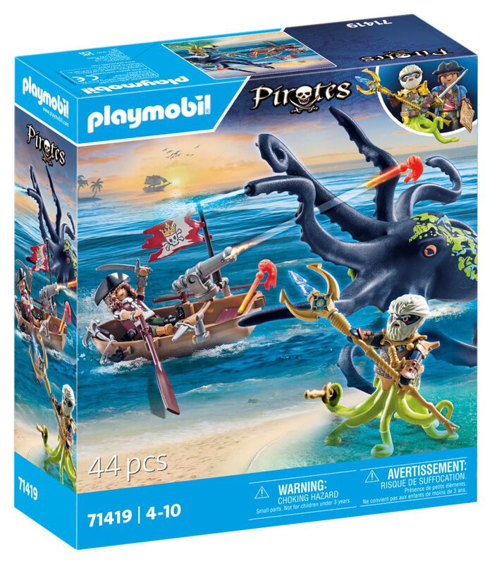 Juguete Playmobil Pirates Battle Con Pulpo Giga... image number null