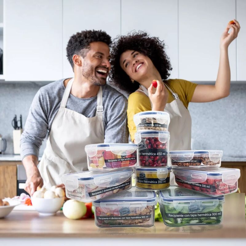 Recipiente 4 divisiones con tapa herm&eacute;tica 900 ... image number null