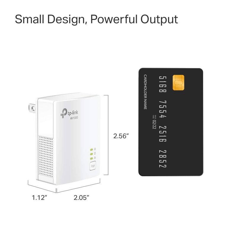 Adaptador Ethernet Powerline Tp-link Av1000 De ... image number null
