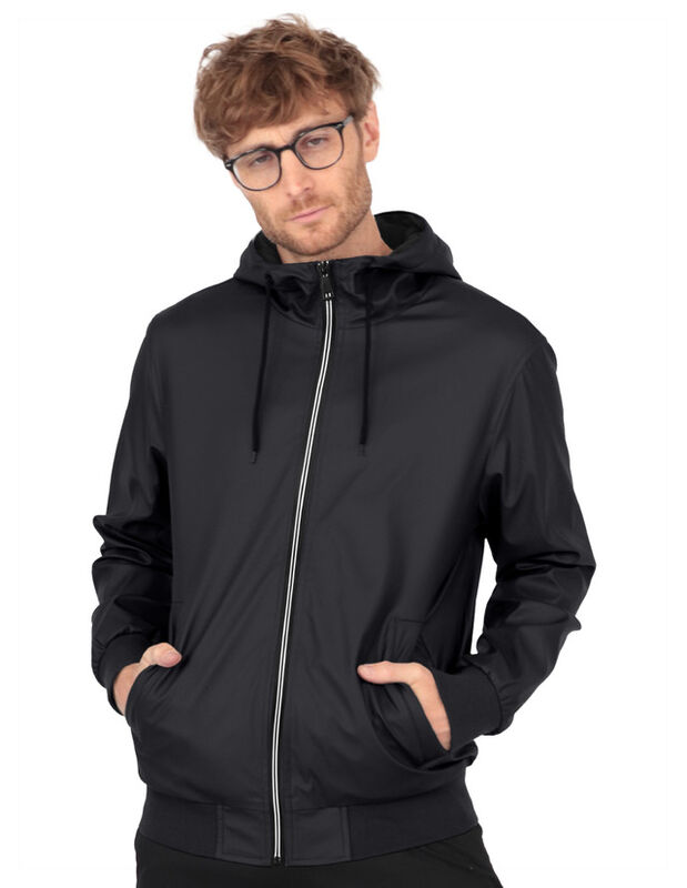 Chamarra Caballero Afelpada Capucha Negro Roose... image number null