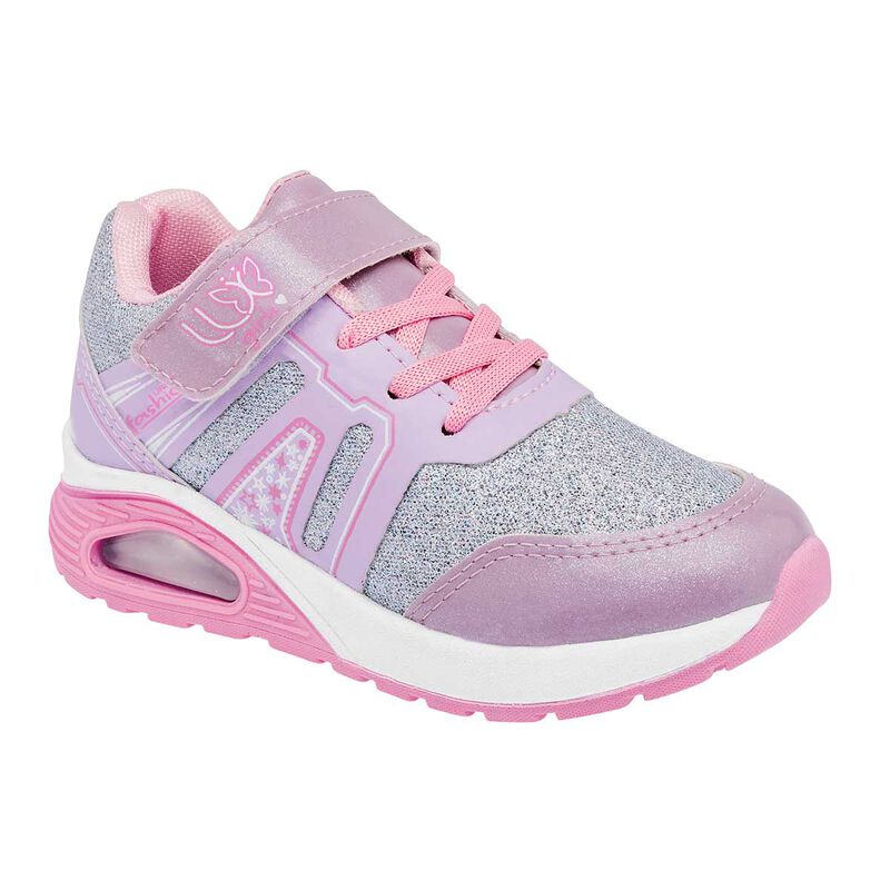 Lux-10 Tenis deportivo para niña lila rosa plat... image number null