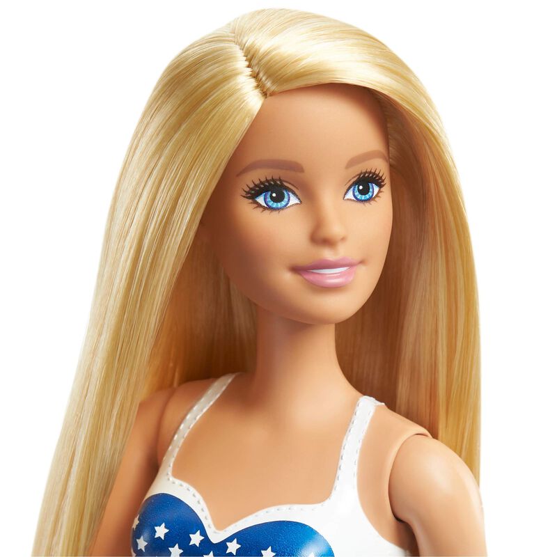 Mu&ntilde;eca Barbie Beach Blonde Con Traje De Ba&ntilde;o Co... image number null