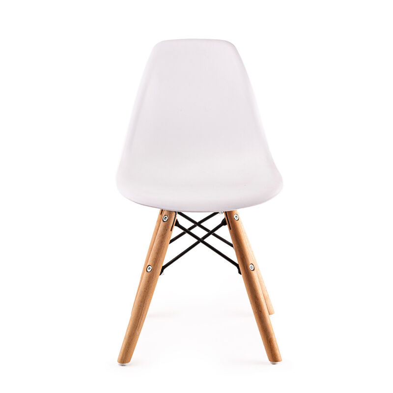 Silla Infantil Modelo Eames Blanca image number null