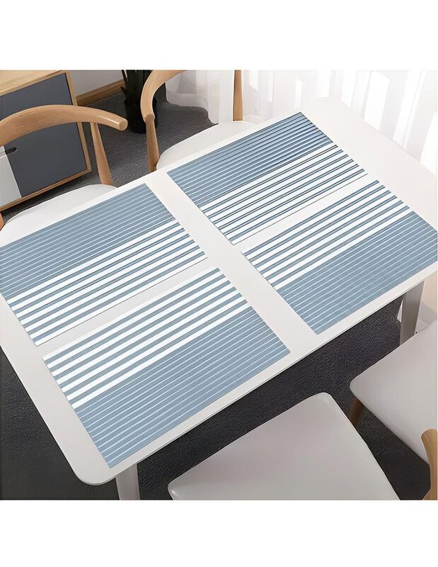 Set mantel individual rectangular de ratán PVC ... image number null