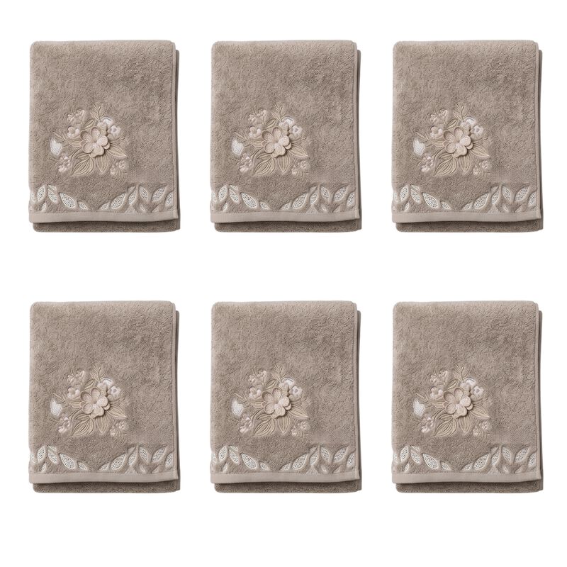 Set De 6 Toallas De Ba&ntilde;o Caf&eacute; Premium 70x140 Cm... image number null