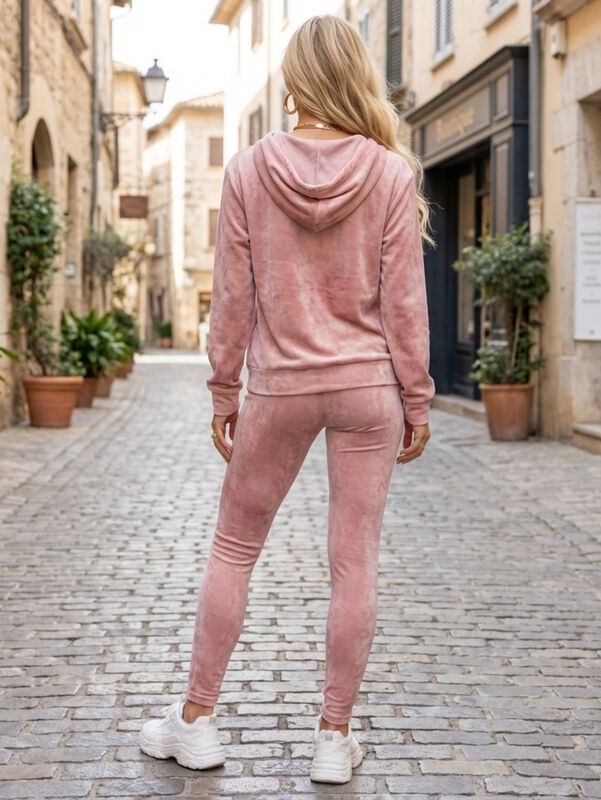 Conjunto de Sudadera y Pants Aterciopelado para... image number null