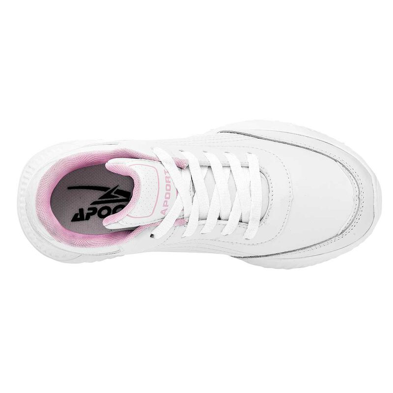 Apoort Tenis urbano para mujer blanco rosa image number null