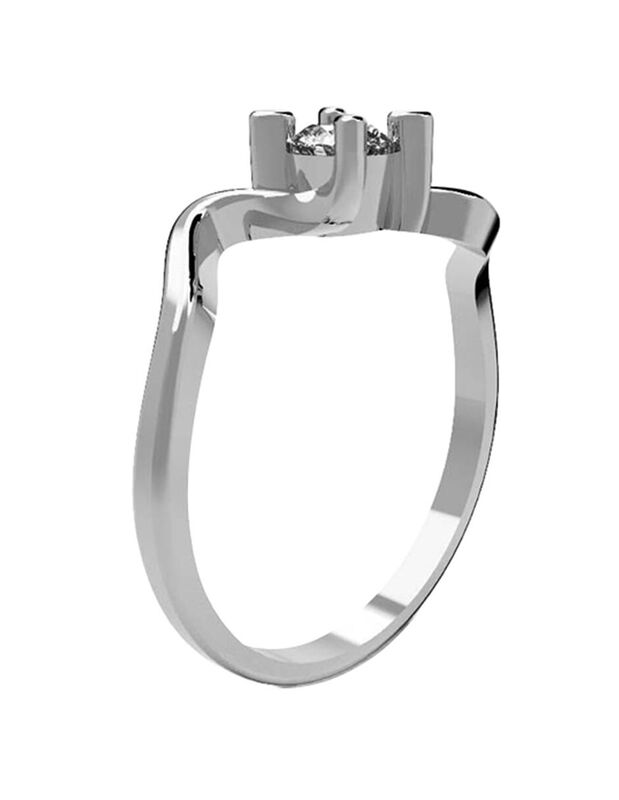 Anillo de Compromiso de 14K con Diamante de Lab... image number null