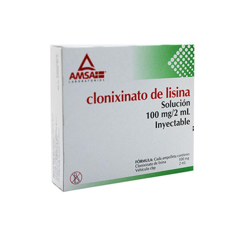 Clonixinato De Lisina 100 Mg/2 Ml 5 Ampolleta image number null