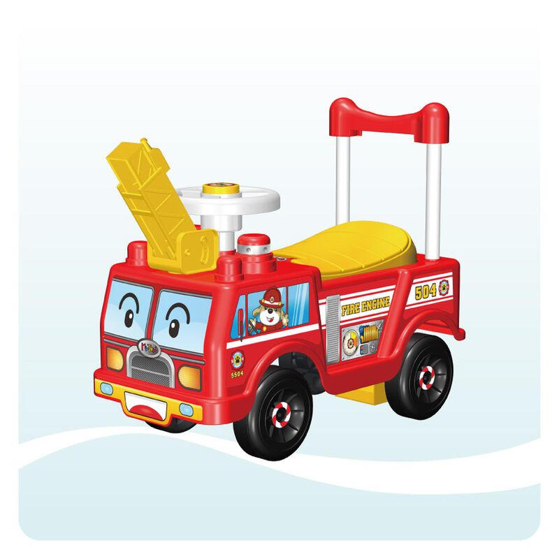 Montable Correpasillos Carrito Impulsor Bombero... image number null