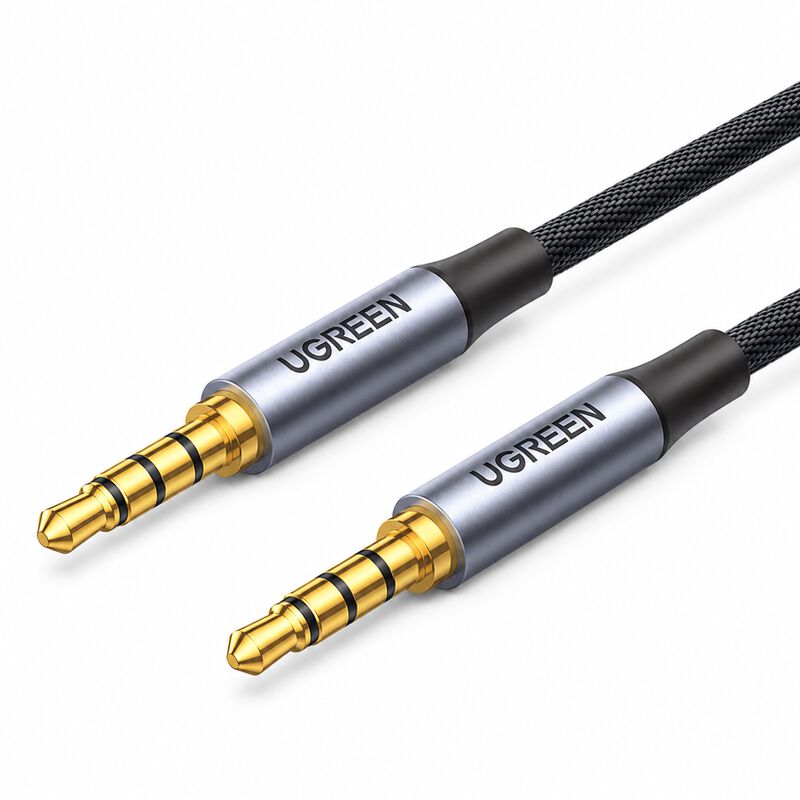 Cable Auxiliar 3.5mm 2m Microfono Nailon Alumin... image number null