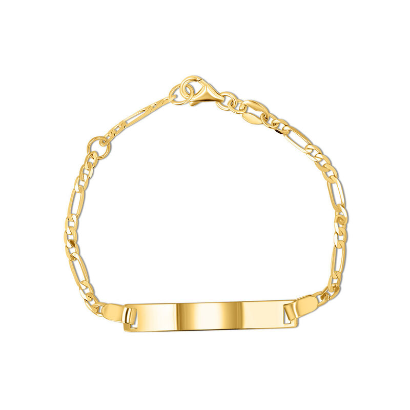 Esclava Oro Amarillo 10k 3x1 De 14 Cm Fina Y Lu... image number null