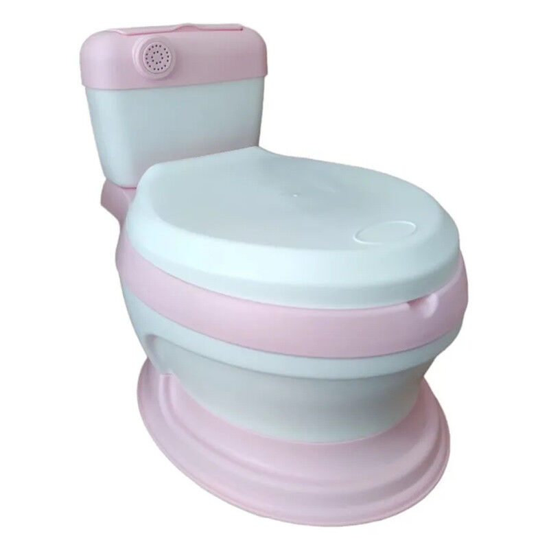 Baño Entrenador Rosa Acojinado Con Sonido Y Ant... image number null