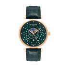 Reloj Nivada Zodiaco Oro Rosa/Piel Carátula Verde