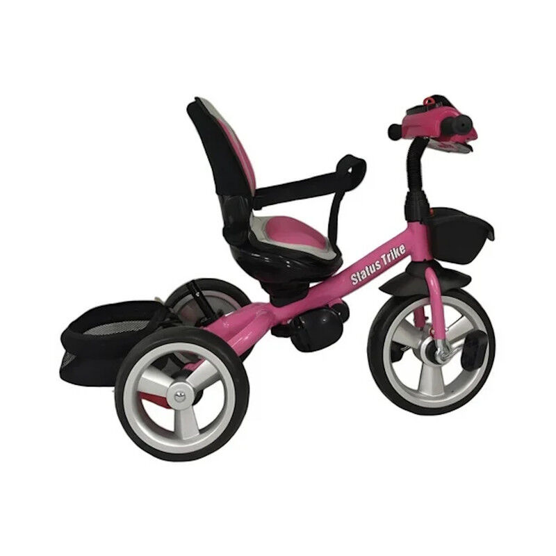 Triciclo Para Ni&ntilde;os Rosa 7en1 Con Asiento Girat... image number null