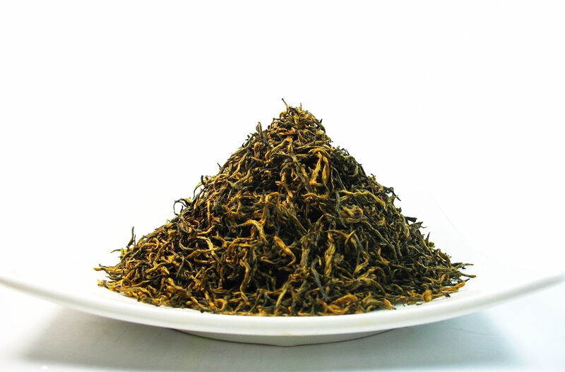 T&eacute; Negro Suelto Con Puntas Doradas Greenhilltea... image number null
