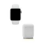 Kit smartwatch t500 y audífonos twins blanco