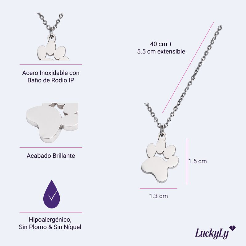 Collares Huella Perro, Regalos Mujer Amantes Pe... image number null