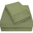 Juego De Sabanas King Size Siesta Tacto Algodón 1800 Hilos Extra Suave Color Gris Claro