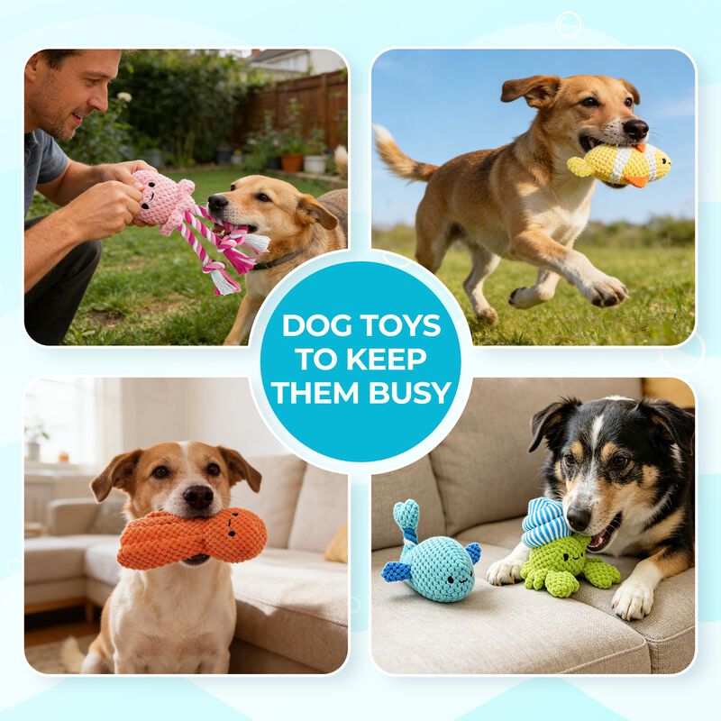 Primepets Paquete De 5 Juguetes De Peluche Con ... image number null