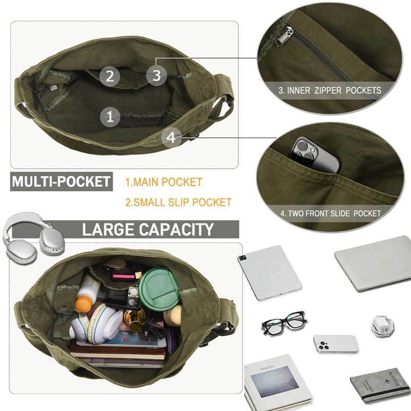 Bolso Tote Dainaotm 37x11x36 Cm Lona Estilo Hob... image number null