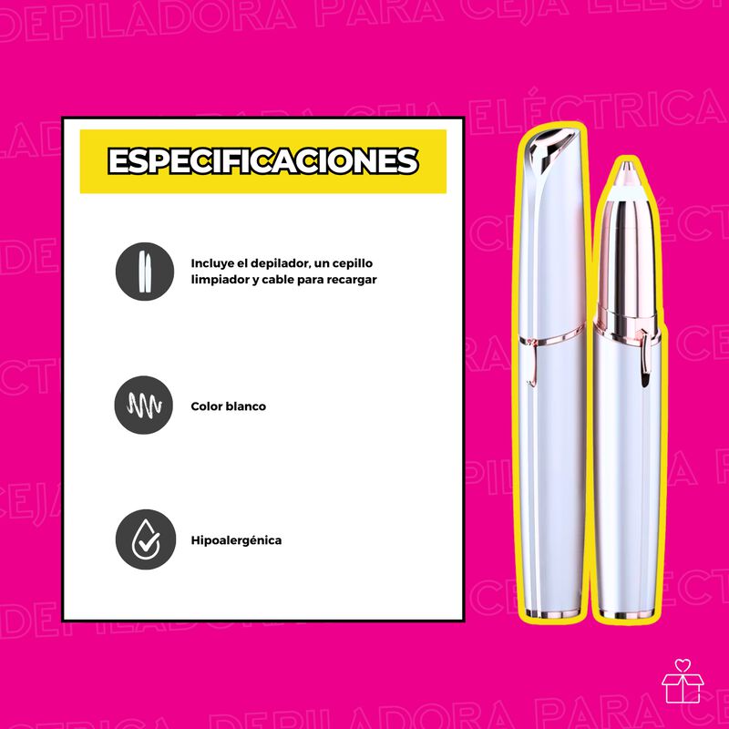 Depiladora Recargable para Cejas Portátil image number null