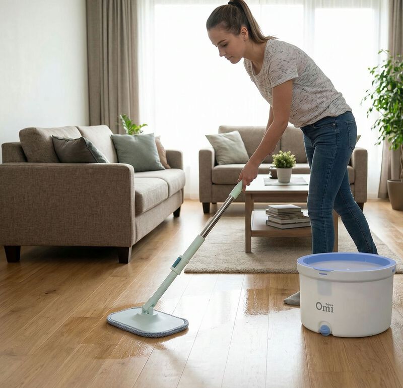 Mop Trapeador Con Cubeta Centrifugadora De Agua... image number null