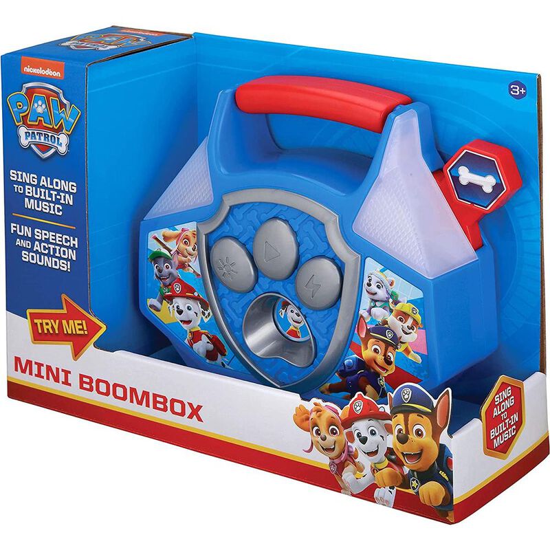 eKids Paw Patrol Mini Boombox, m&uacute;sica integrada... image number null