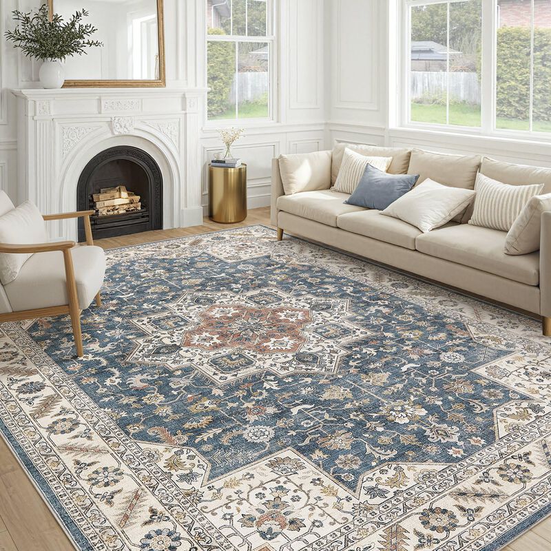 Alfombra Cotiled, Azul Vintage, 160 X 230 Cm, P... image number null
