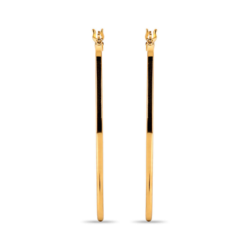 Arracadas Oro 10k Con Platinado 31 mm | Bizzarr... image number null