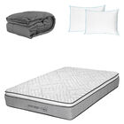 Colch&oacute;n Matrimonial Vail+Almohada Oso 2+Edredon Homy