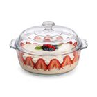 Brandtrendy Cacerola Multiusos De Vidrio Con Tapa 1.87 L 2 Piezas