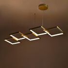 Candil Suspendido De Led 5 Cuadros Dorado