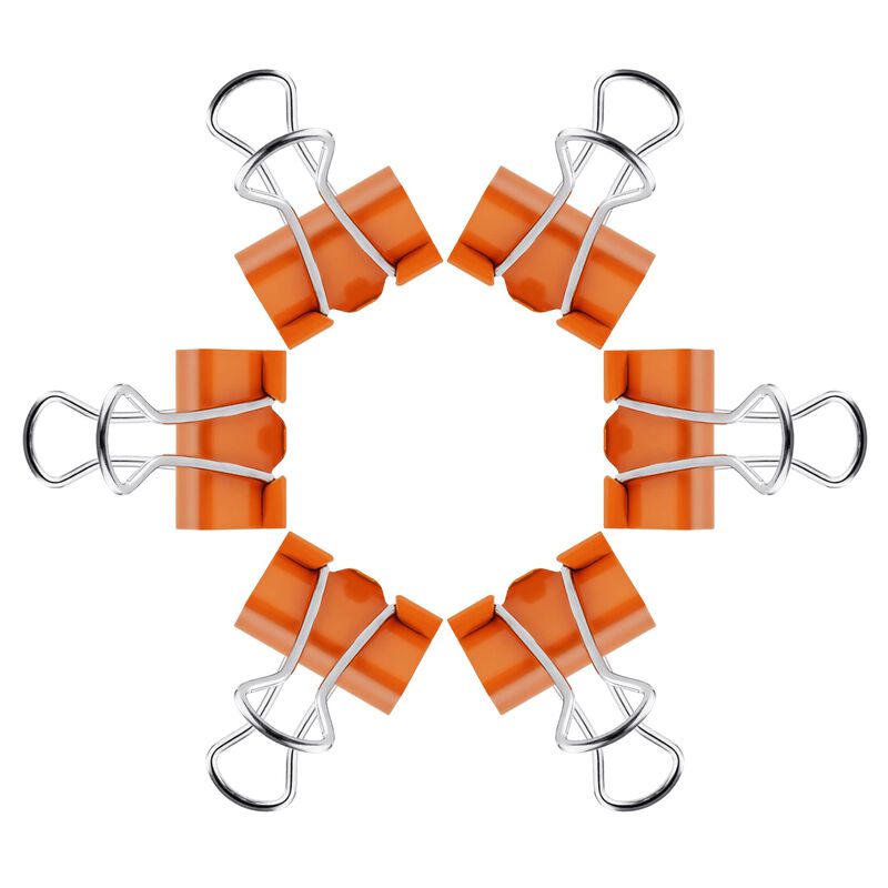 Clips De Sujeci&oacute;n Fudao Family 19 mm Naranja - ... image number null