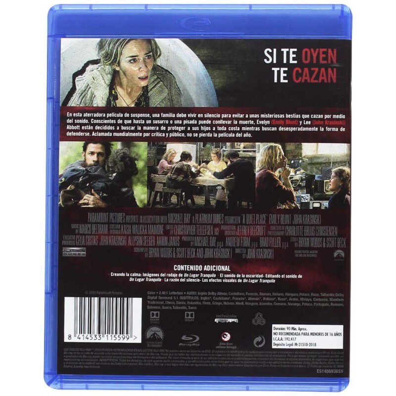 Un Lugar Tranquilo (bd) [blu-ray] image number null