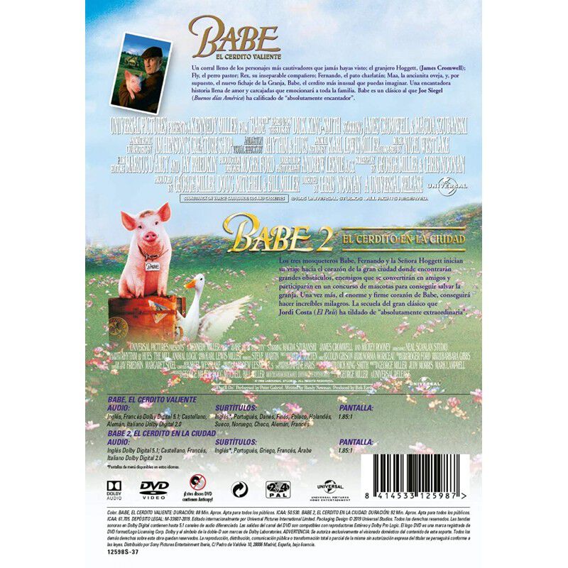 Babe El Cerdito Valiente 1-2 (dvd) [dvd] image number null
