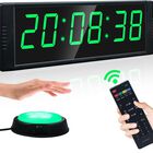 Reloj De Gimnasio Timer Yz Con Cron&oacute;metro Remoto Led De 12/24 Horas
