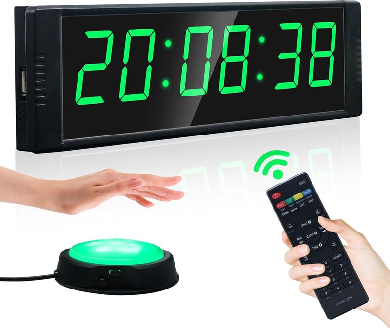 Reloj De Gimnasio Timer Yz Con Cron&oacute;metro Remot... image number null