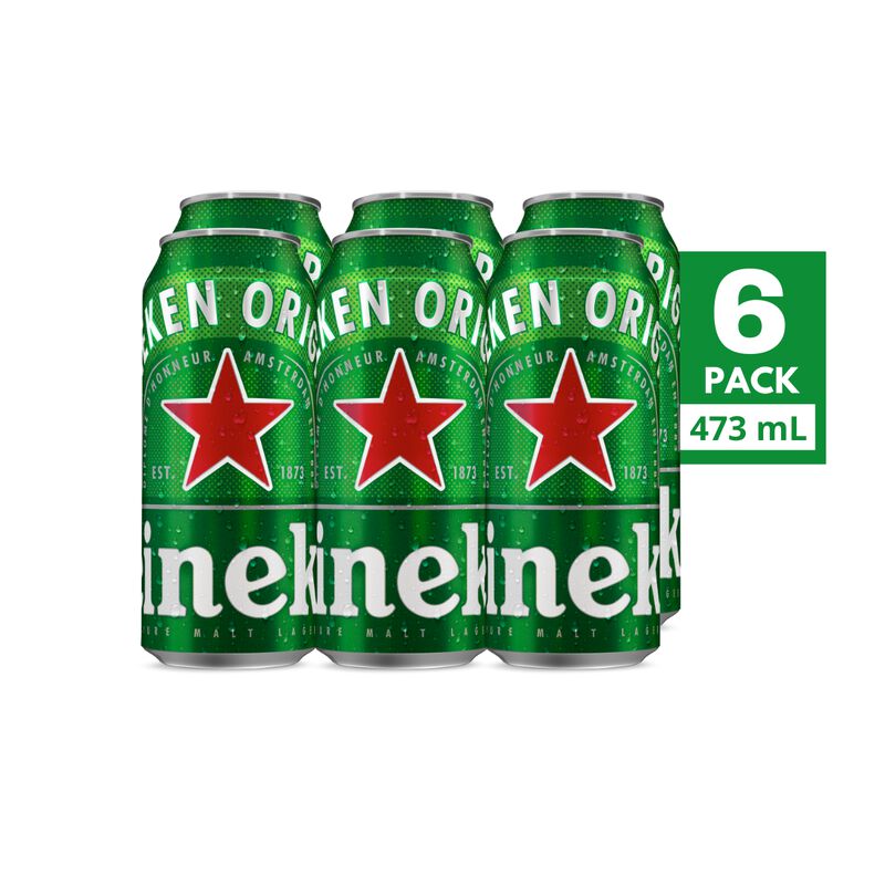 Cerveza Heineken Original Latón Six Pack 473 ml image number null