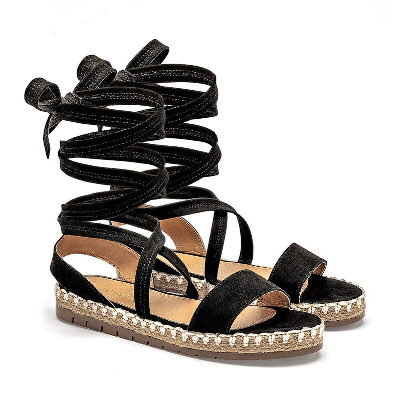 Moramora sandalia piso para mujer negro cod 140... image number null