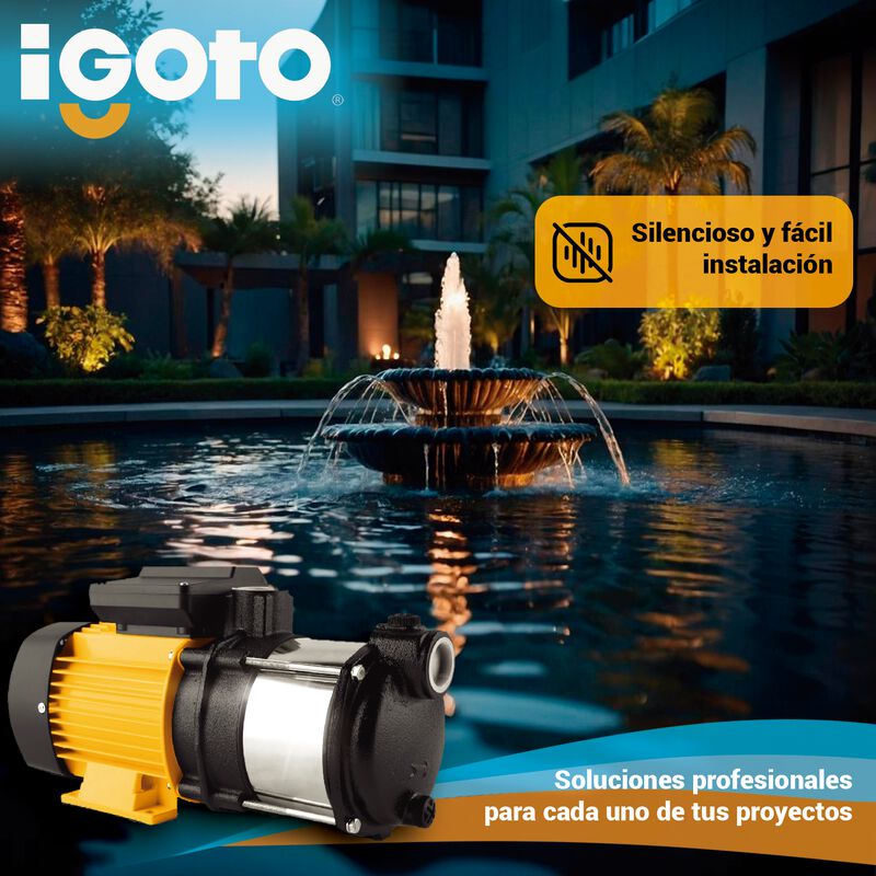 Bomba De Agua Multietapa Horizontal Mh550 Igoto... image number null