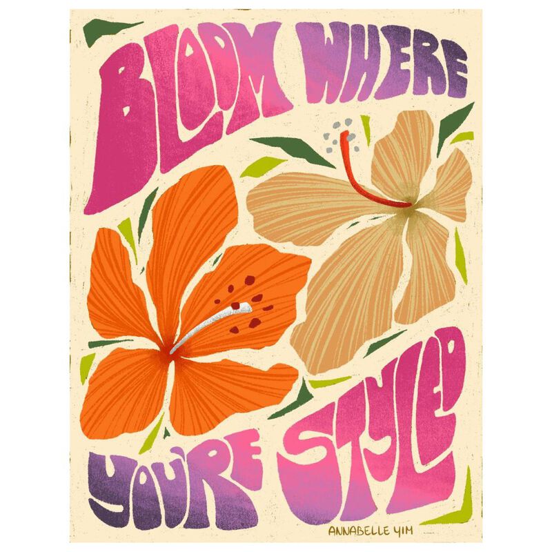 Cuadro Decorativo Impreso 20x30cm Bloom Where Y... image number null