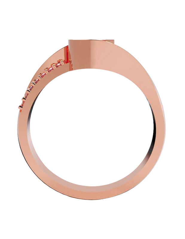 Anillo de Compromiso de 14K con Diamante de Lab... image number null