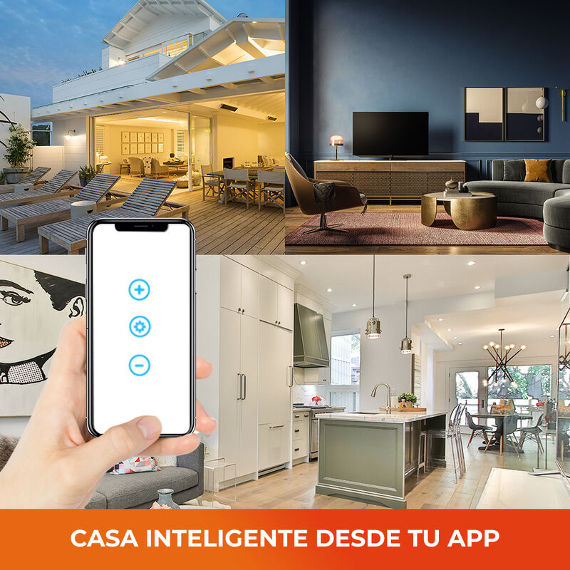 Atenuador Inteligente WiFi 3 Botones Táctiles, ... image number null