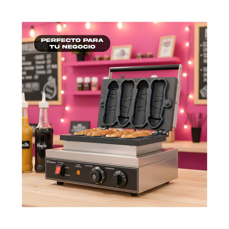 Wafflera Antiadherente Electrica Moldes Figuras... image number null