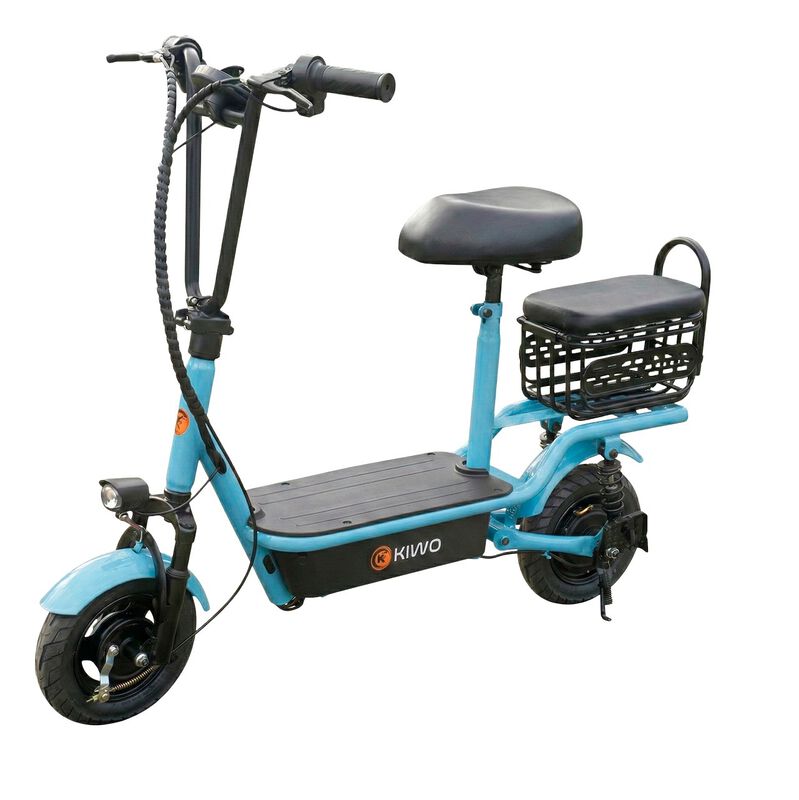 Scooter El&eacute;ctrico Con Asiento, Color Azul Claro image number null
